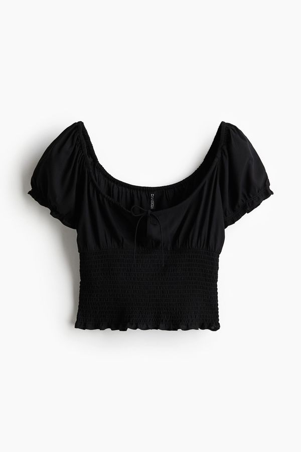 Blusa enresortada en viscosa