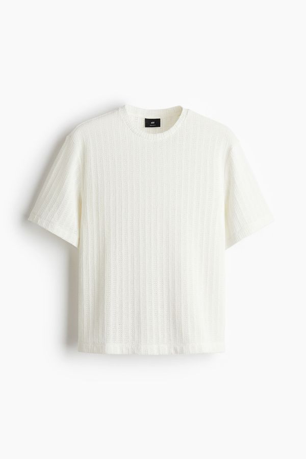 Camiseta efecto crochet Regular Fit