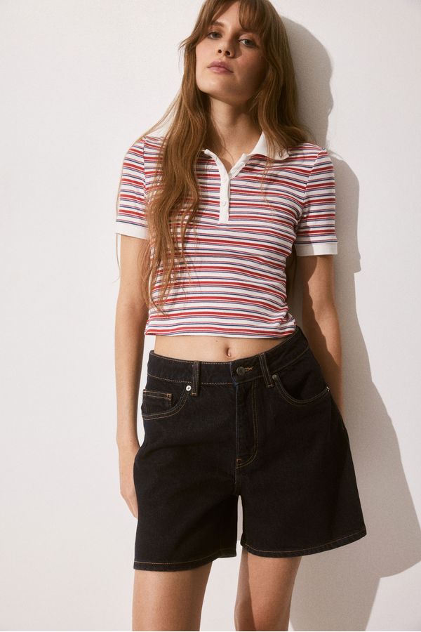 Shorts High en denim