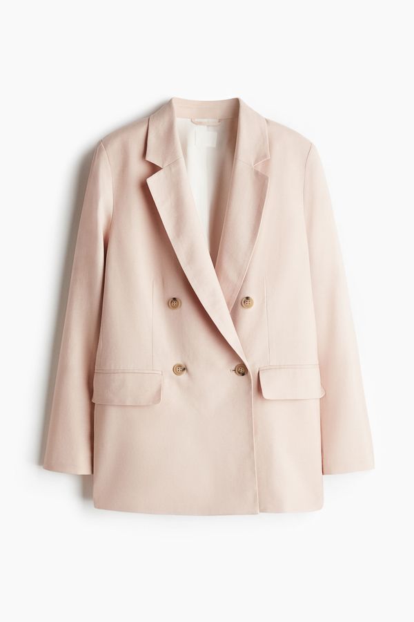 Blazer en mezcla de lino