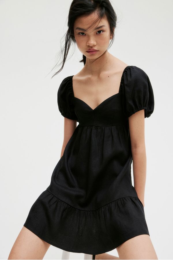 Vestido con mangas globo