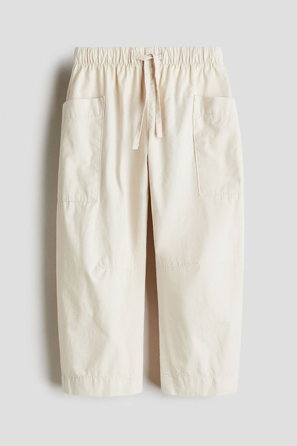 Pantalón de algodón con piernas barrel