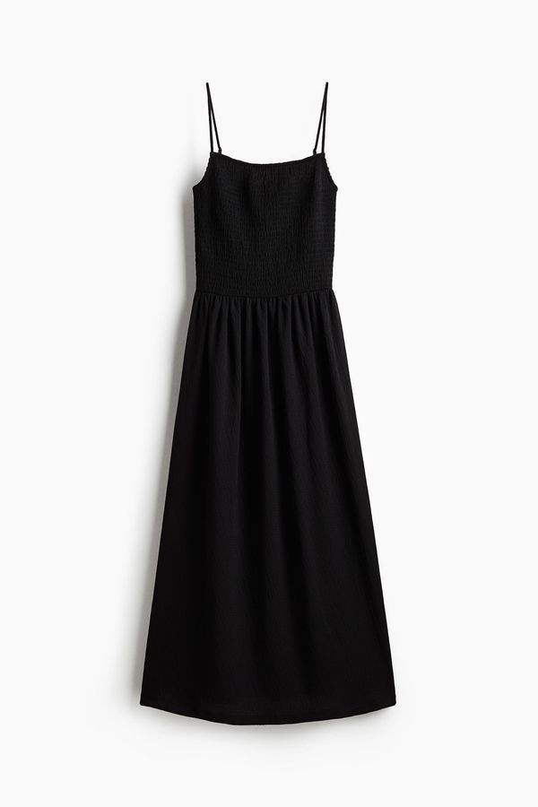 Vestido de tiras con cuerpo enresortado