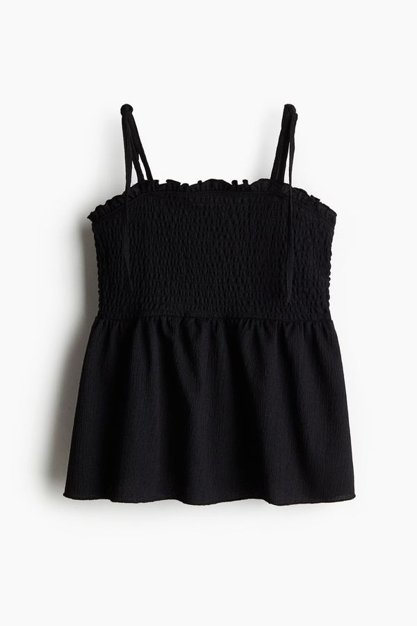 Blusa enresortada con tiras delgadas