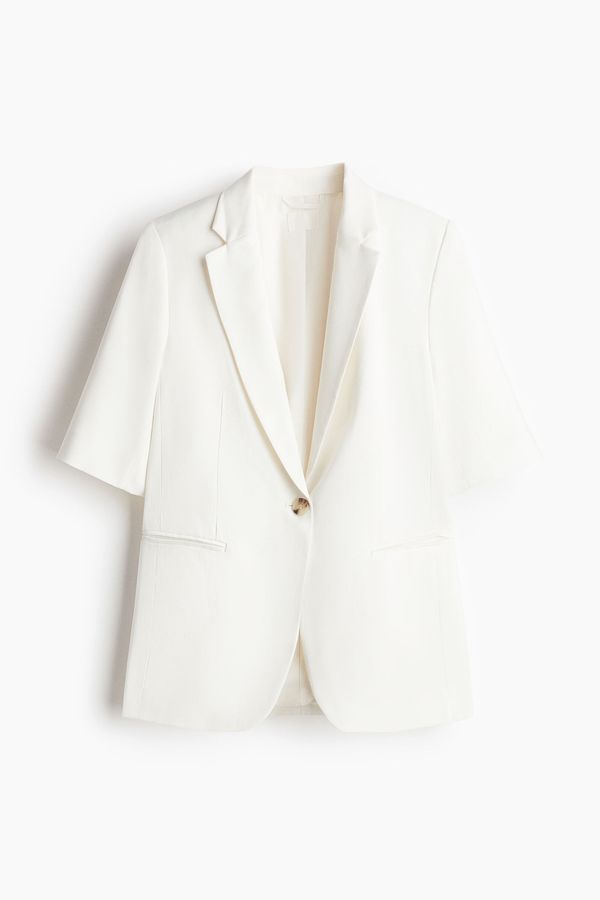 Blazer de mangas cortas