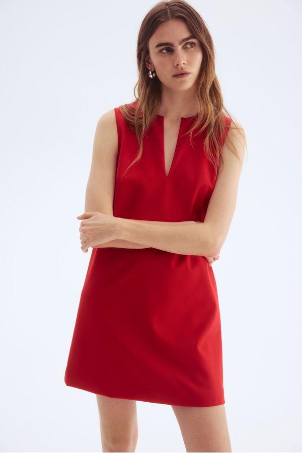 Vestido shift en sarga