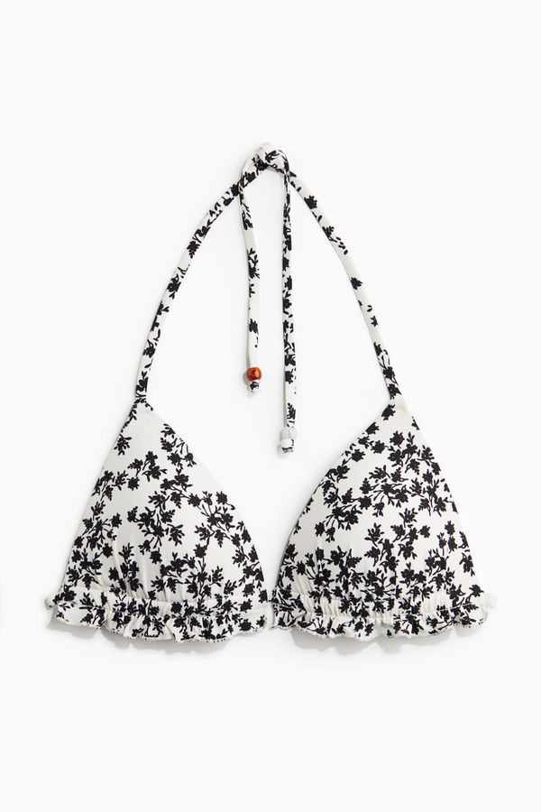 Top de bikini triangular con push-up