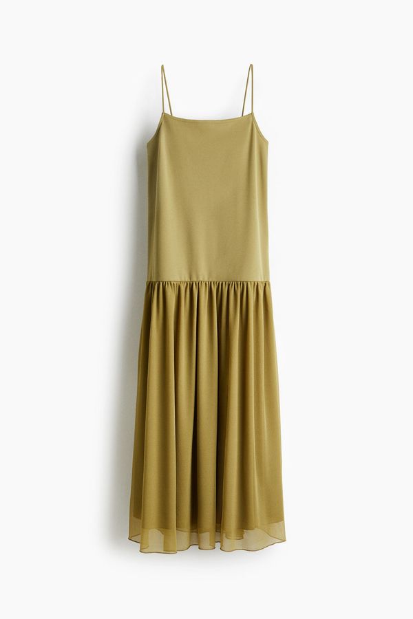Vestido largo con tiras delgadas