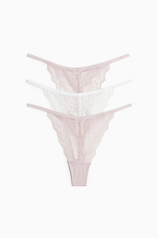 Pack de 3 tangas de encaje