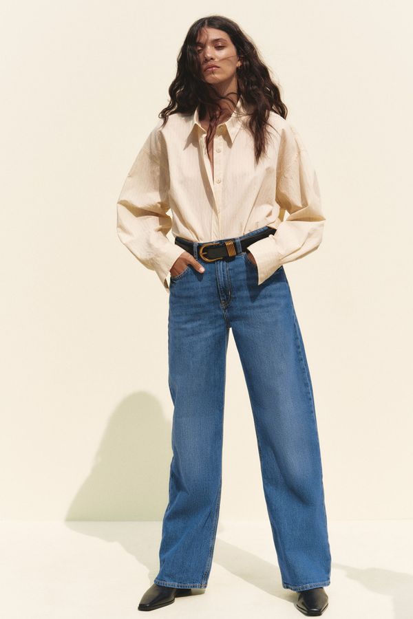 Wide High Jeans