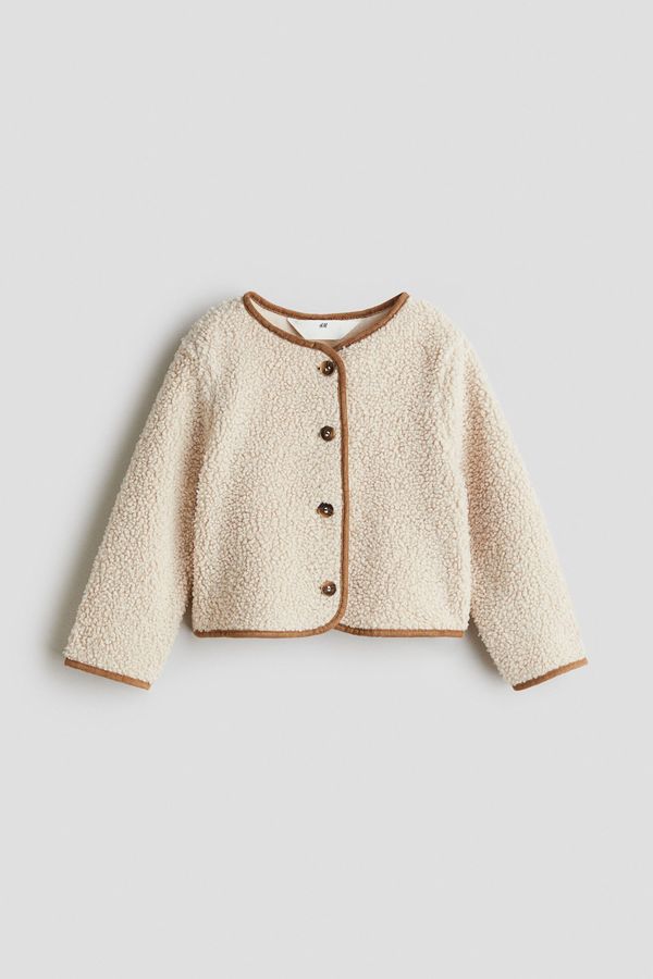 Saco cárdigan en peluche