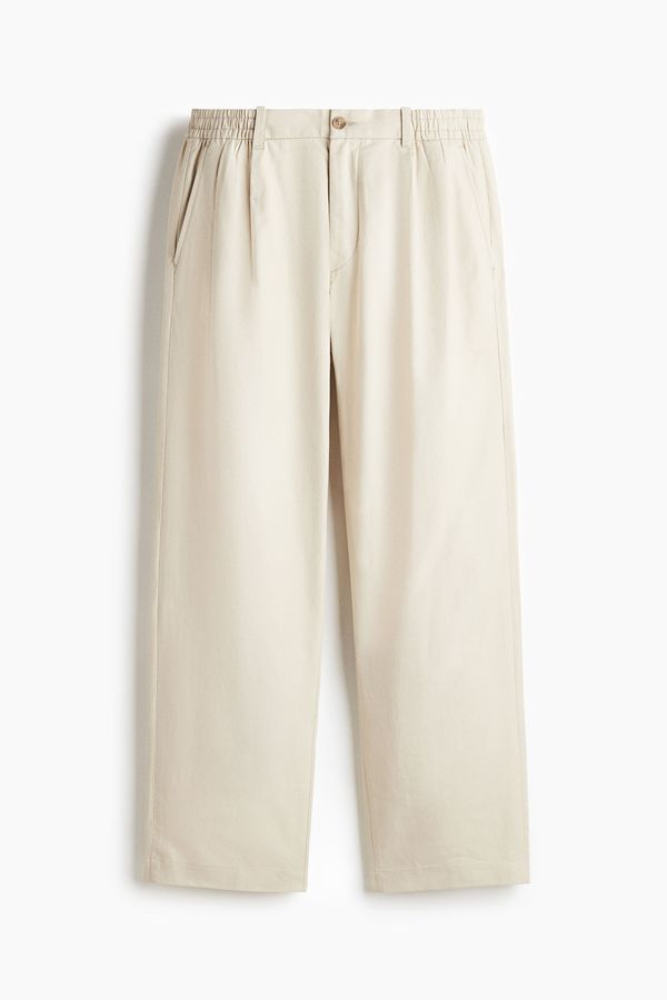 Pantalón clásico en mezcla de lino Relaxed Fit