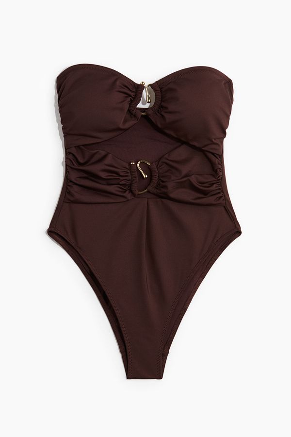 Vestido de baño bandeau con relleno