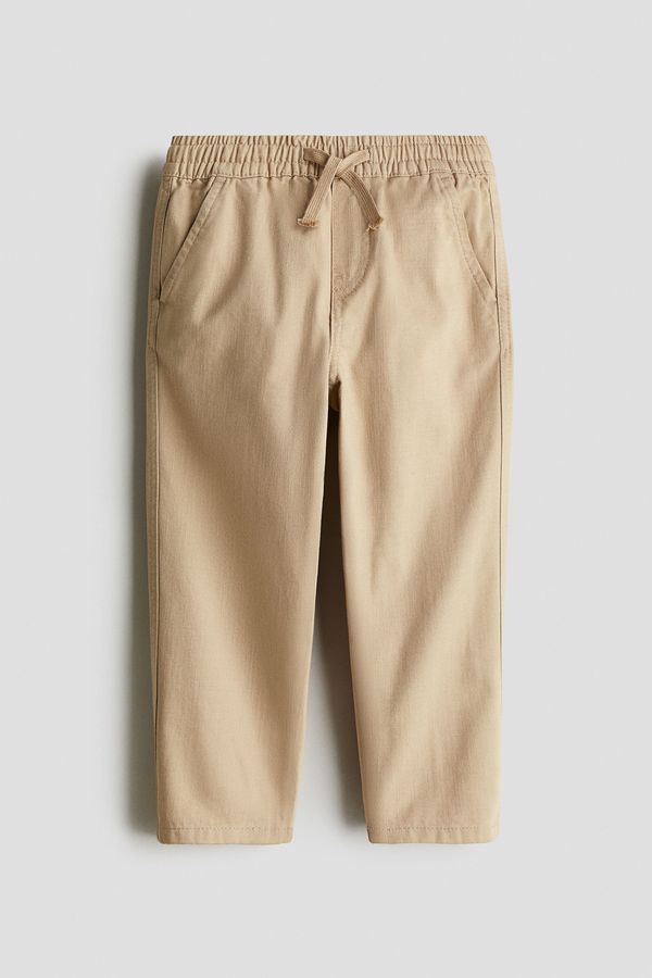 Pantalón en sarga de algodón