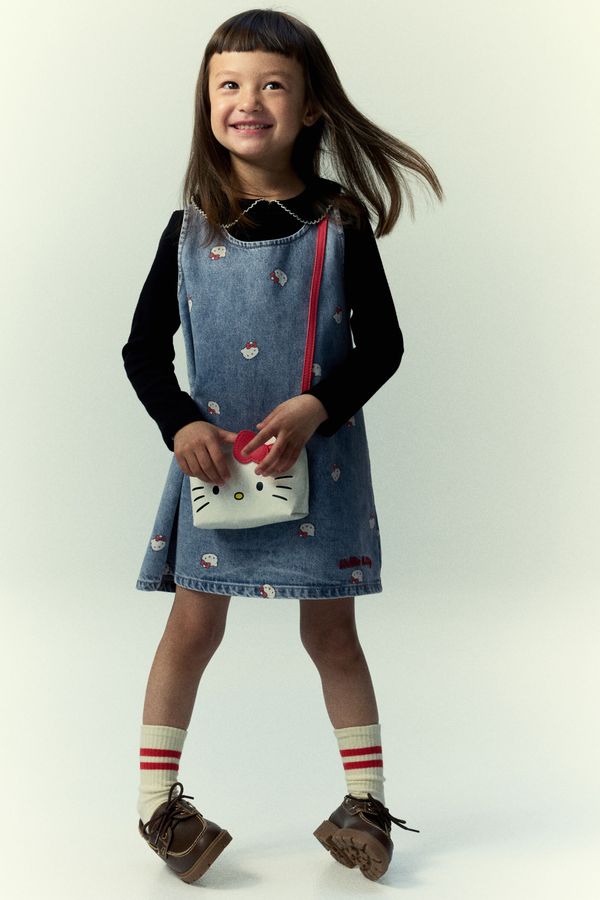 Vestido en denim estampado