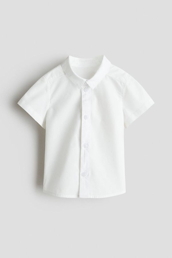 Camisa en popelina de algodón