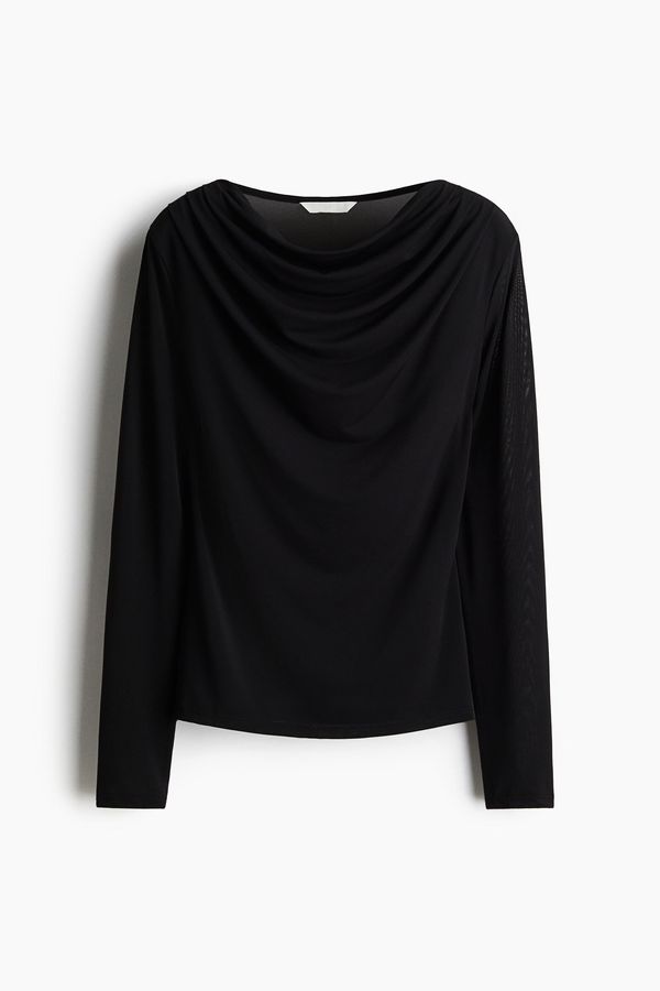 Blusa con escote drapeado