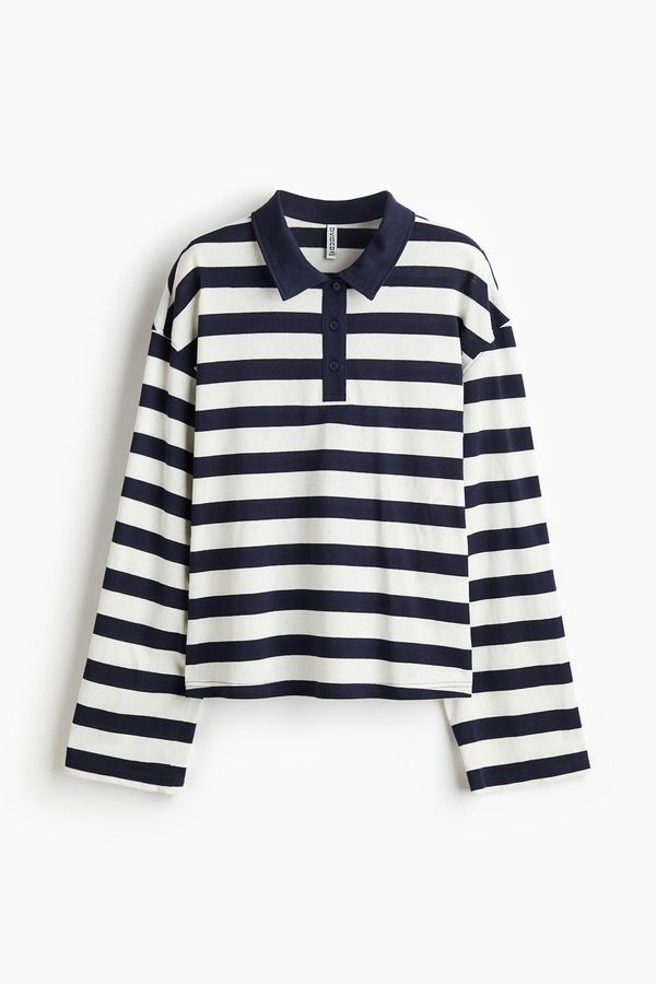 Camiseta estilo polo en algodón