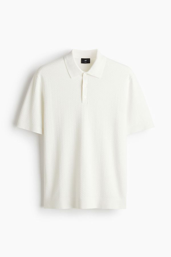 Camiseta estilo polo texturizado Slim Fit
