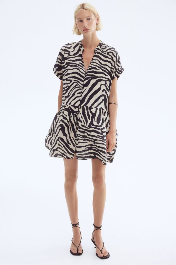 Vestido túnica efecto arrugado