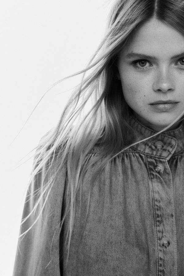 Chaqueta tipo camisa oversize en denim