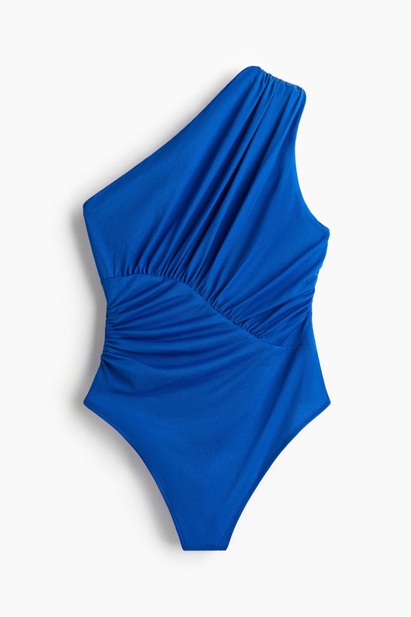 Body tanga drapeado de un solo hombro