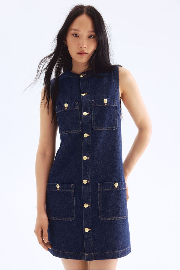 Vestido manga sisa en denim