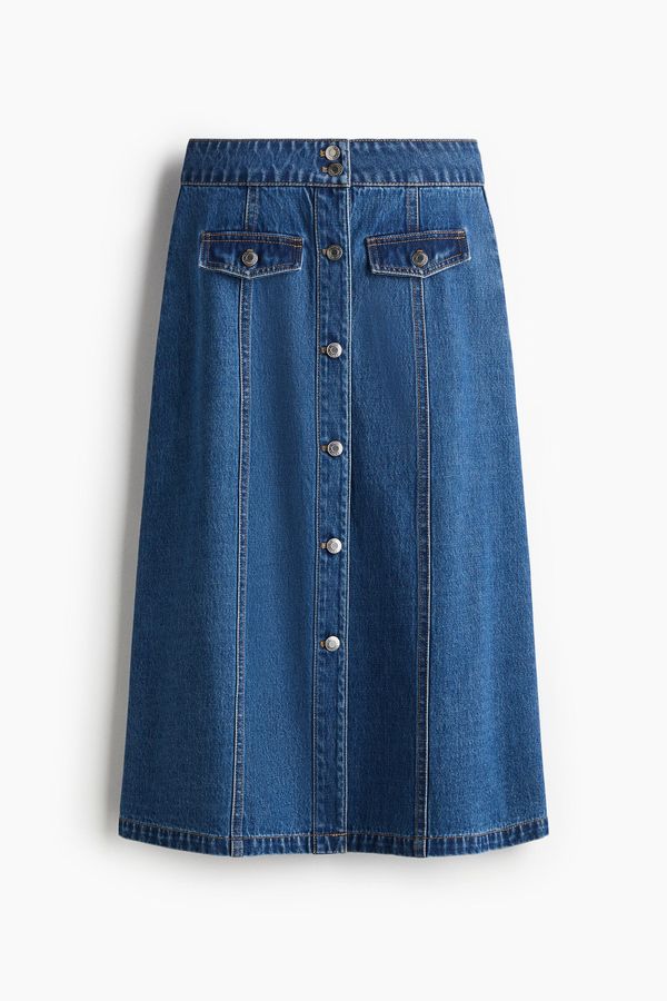 Falda línea A en denim