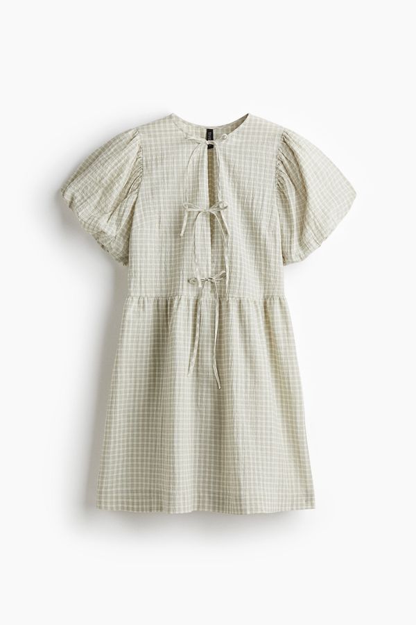 Vestido en algodón con tiras
