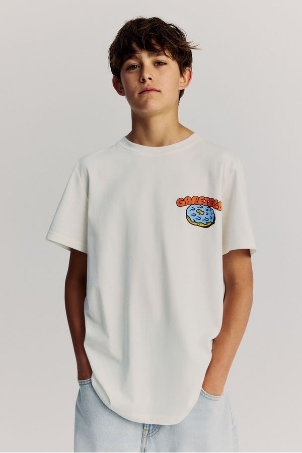 Camiseta en algodón con motivo estampado