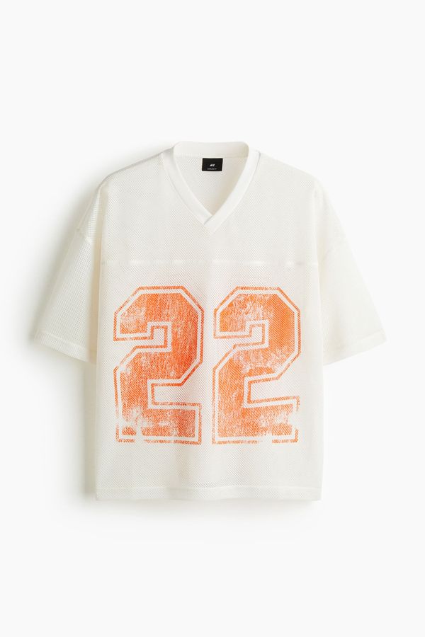 Camiseta de malla con estampado Oversized Fit