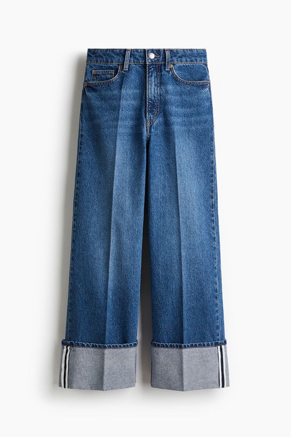 Wide High Ankle Jeans