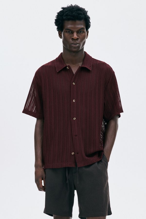 Camisa efecto crochet Regular Fit