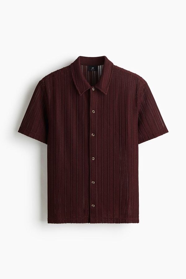 Camisa efecto crochet Regular Fit