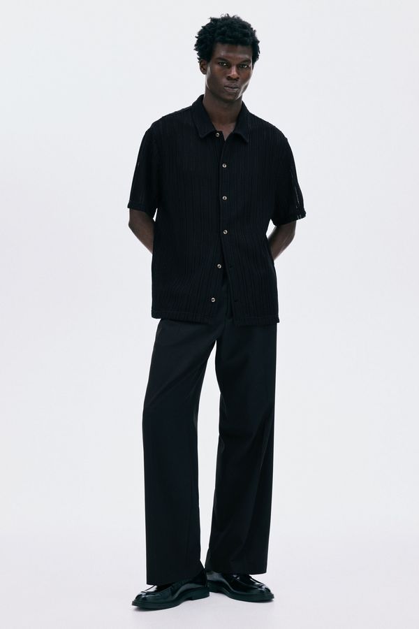 Camisa efecto crochet Regular Fit
