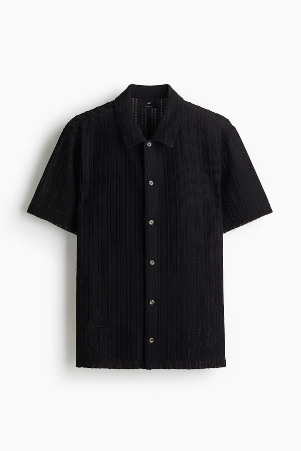 Camisa efecto crochet Regular Fit