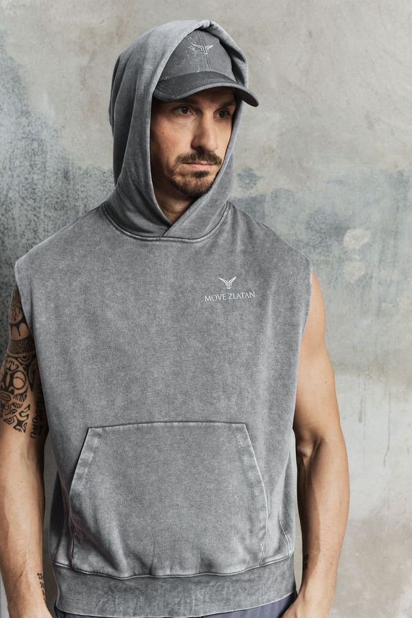 Hoodie de deporte Loose Fit con manga sisa