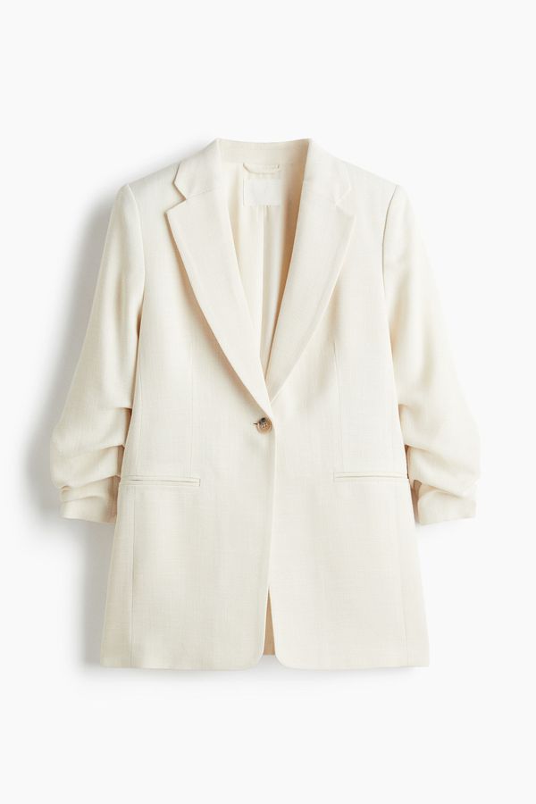 Blazer con manga fruncida