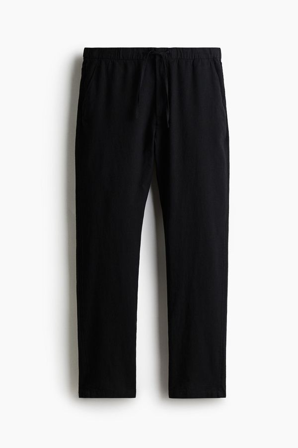 Pantalón en mezcla de lino Regular Fit