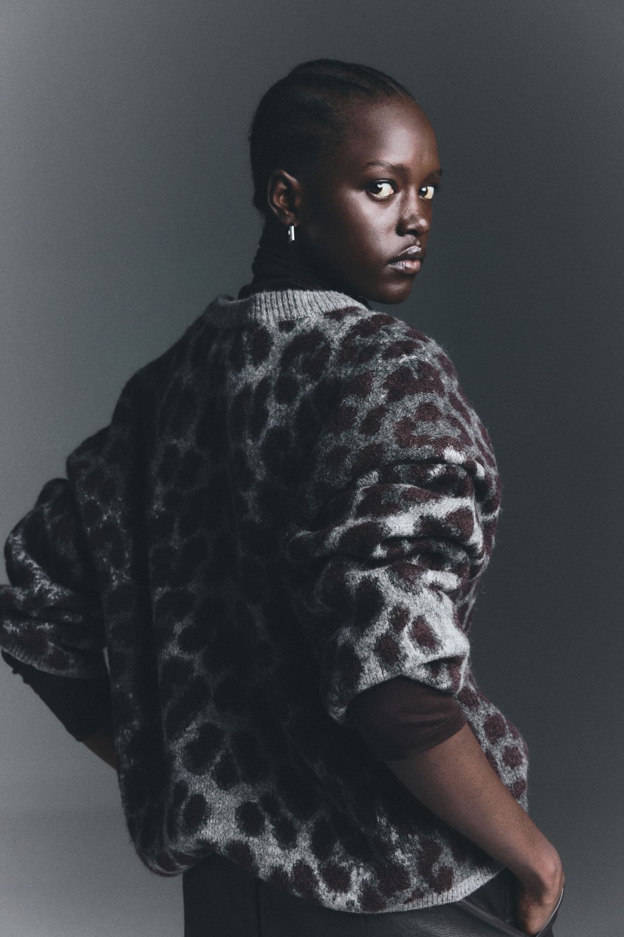 Saco en tejido jacquard