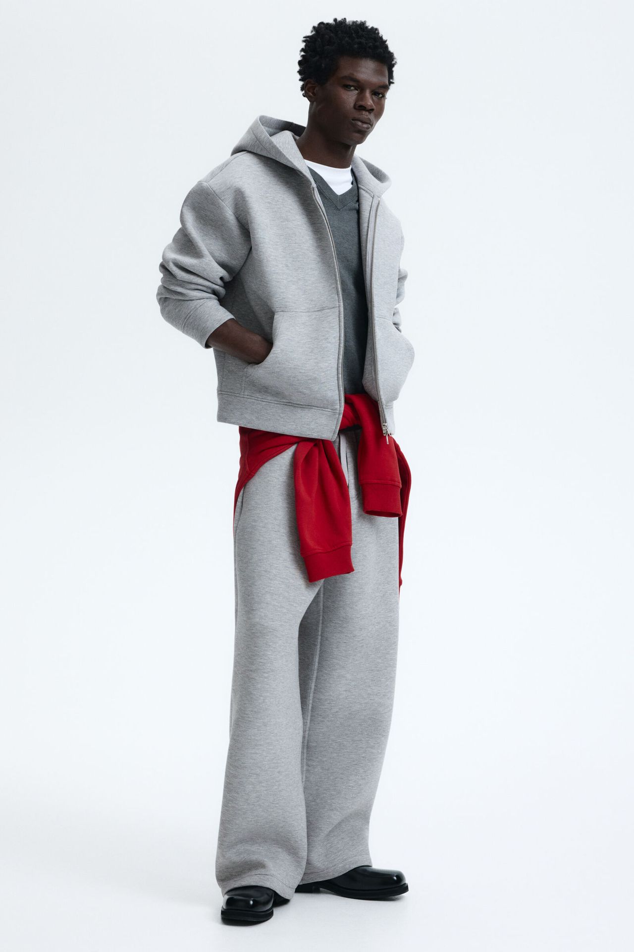 Chaqueta sudadera Loose Fit con cremallera